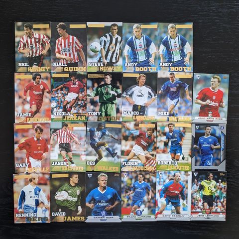Premier League kort 1996 (Merlins Premier Gold + Topps)