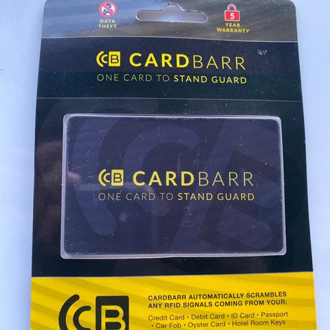 Cardbarr antiskimming RFID