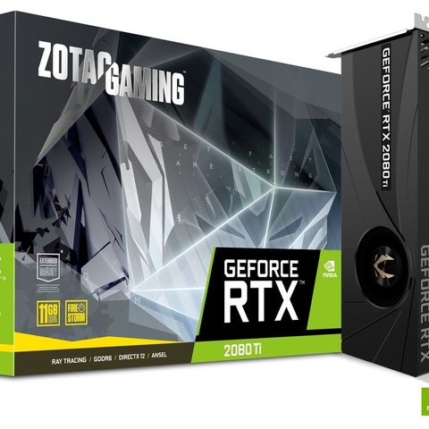 ZOTAC RTX 2080 Ti GeForce (Pris kan diskuteres)