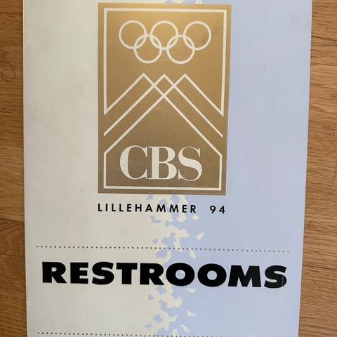 OL Lillehammer 1994 skilt CBS