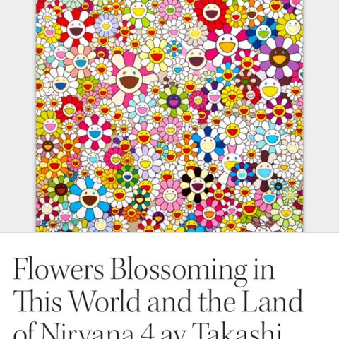 Flowers Blossoming in This World and the Land of Nirvana 4 - av Takashi Murakami