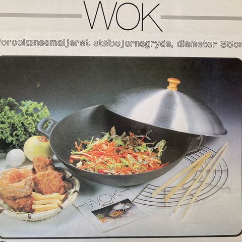 Wok i støpejern