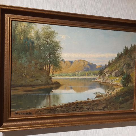 Oluf Larsen (Bergen,1860-1936),"Fra Kråkenæs, Noråsvandet"