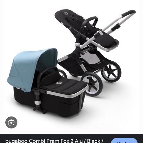 Pent brukt Bugaboo fox2 m/utstyr