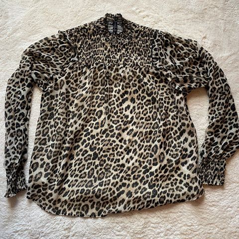 Leopard bluse str L