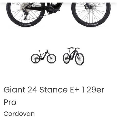 giant 24 stance e+ 1 29er Elsykkel full suspension Ny pris 60000kr