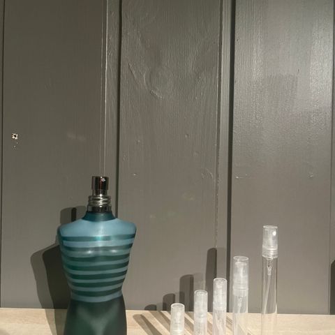 Parfyme dekanter/tester/prøver av Jean paul gaultier le male edt