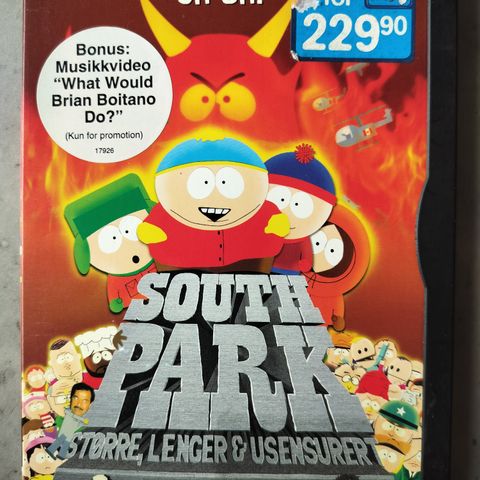 South Park - Større Lenger og Usensurert ( DVD) Norsk tekst