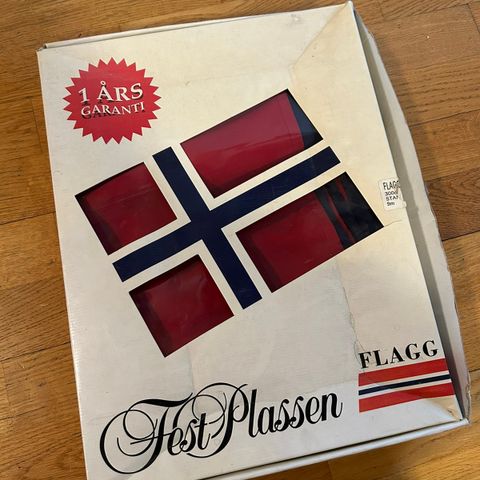 Norsk flagg 30 cm ubrukt