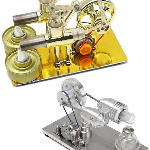 Stirlingmotor med generator