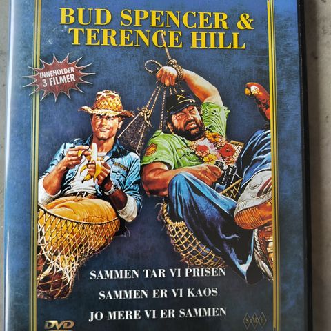 Bud Spencer - Terence Hill ( DVD) 3 filmer - Norsk tekst