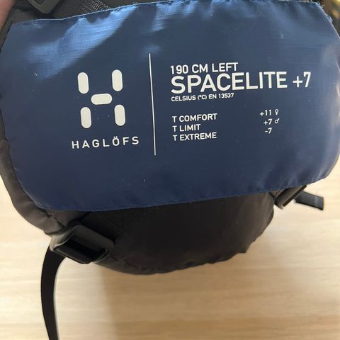 Haglöfs Spacelite +7, sovepose, 190cm