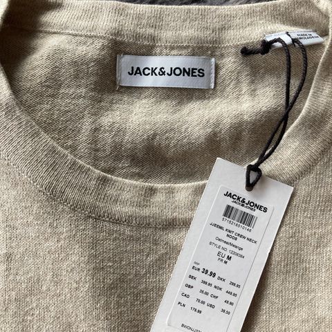 Jack & Jones genser str M - ny med tags!