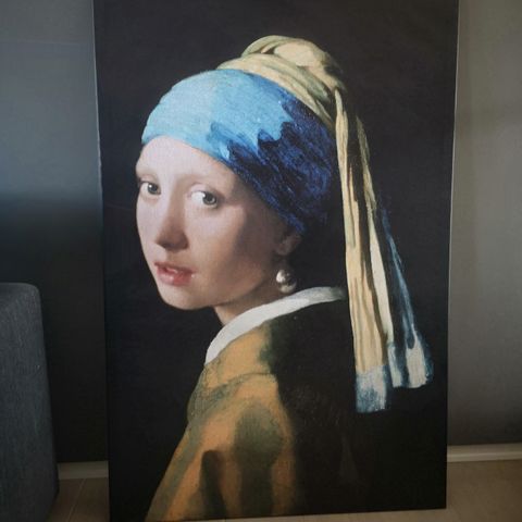 Girl with a Pearl Earring printet bilde