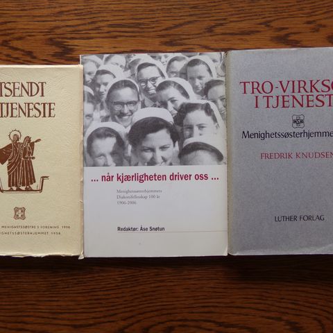 Menighetssøsterhjemmet 40 år - 60 år - 100 år (3 bøker fra 1946, 1976 & 2006)