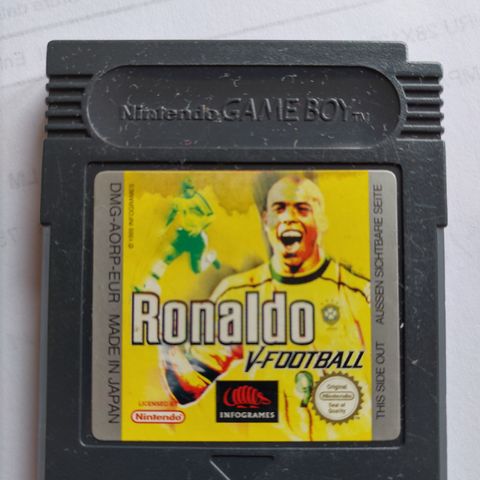 Nintendo Gameboy spill Ronaldo fotball