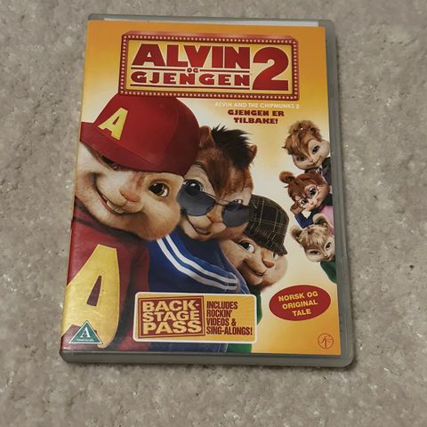 DVD: «Alvin og gjengen 2»