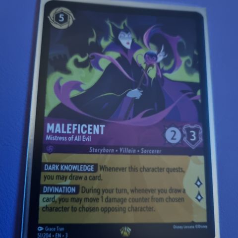 Maleficent - Mistress of All Evil - Into the Inklands disney lorcana