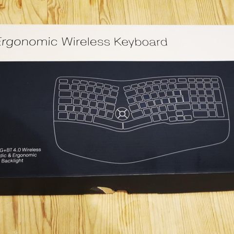 Trådløst ergonomisk tastatur
