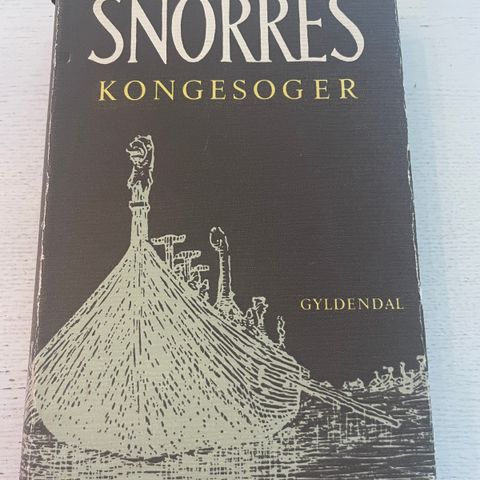 Snorre Sturlasson : Snorres Kongesoger, Gyldendal forlag, Nynorsk , innbundet