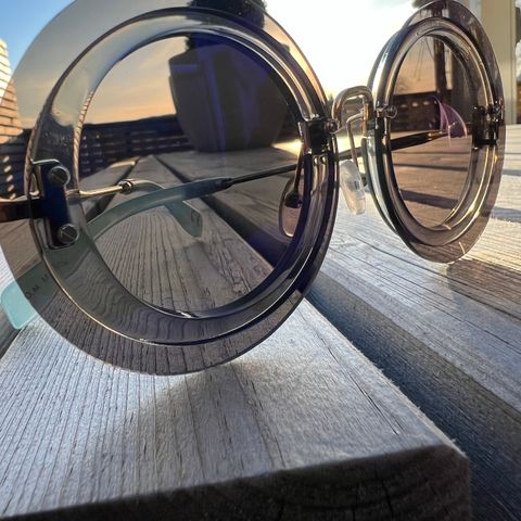 Runde lekre solbriller 🤍 Bohem stil