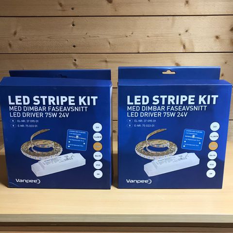 Led stripe. 24V. Nypris: 3139kr pr stk. Selges for 2100kr pr stk.