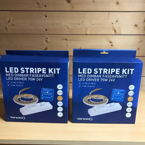 Led stripe. 24V. Nypris: 3139kr pr stk. Selges for 2500kr pr stk.