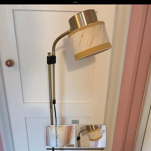 Lampe, retro stålampe