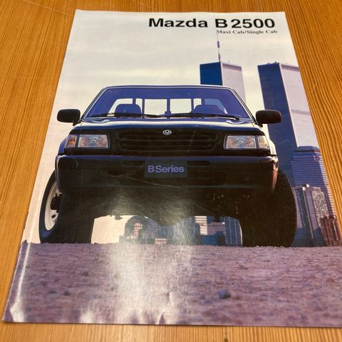 BILBROSJYRE - MAZDA B 2500 MAXI CAB/SINGLE CAB - 1996