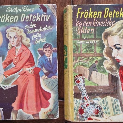 Eldre Frøken Detektiv bøker - Nancy Drew - Carolyn Keene