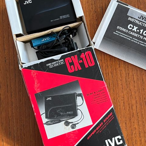 Jvc Walkman - Cx-10 kassett spiller - Som ny !