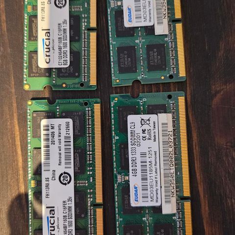 DDR3 8GB og 4GB