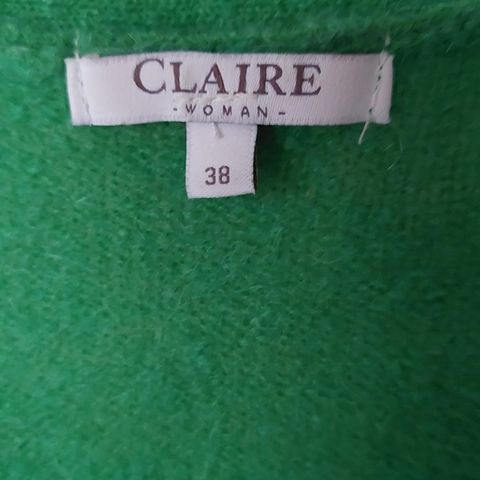 CLAIRE cardigan grønn str 38