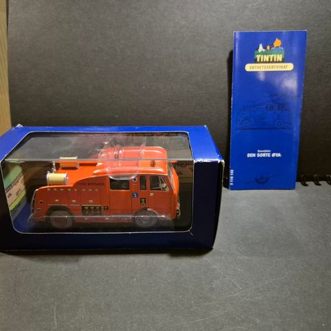 Tintin Bil samlemodell Brannbilen Dennis F 101