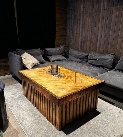 Sofabord i rustikk stil