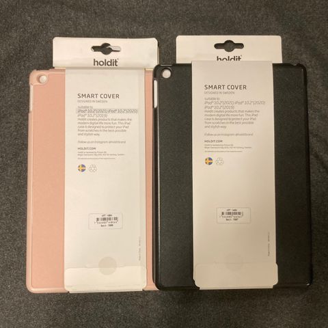 2 stk i pad smart cover Holdit sort og rosa