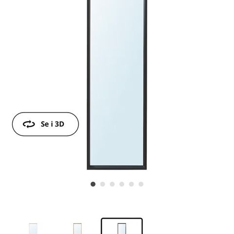Nissedal speil fra IKEA