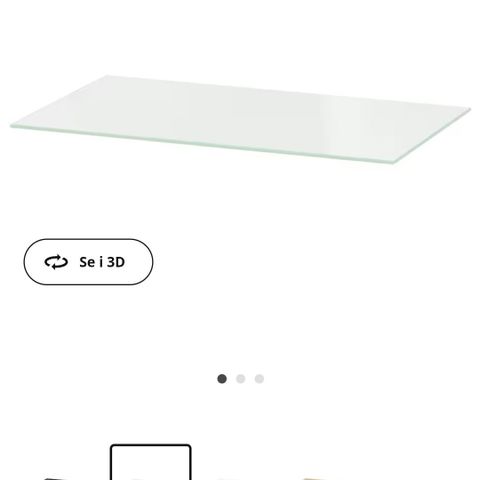 Ikea Bestå glasshylle 2 stk