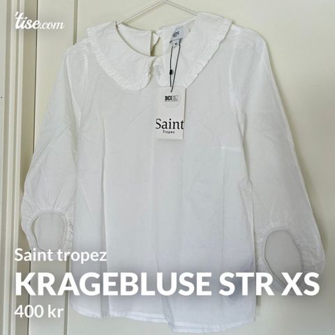 Bluse med krage fra saint tropez