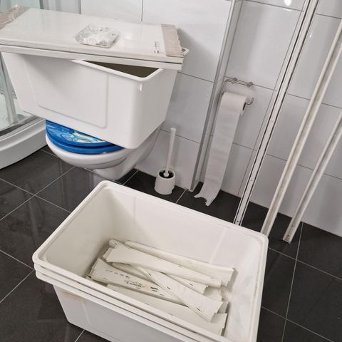 Kombinasjon til vaskerom, hvit, 165x40x201 cm