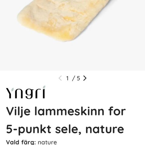 Lammeskinn til vogn fra Yngri