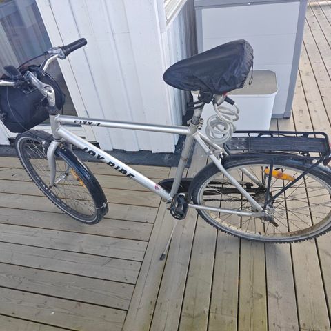 Classic well-used bicycle  for sale plus winter tyres