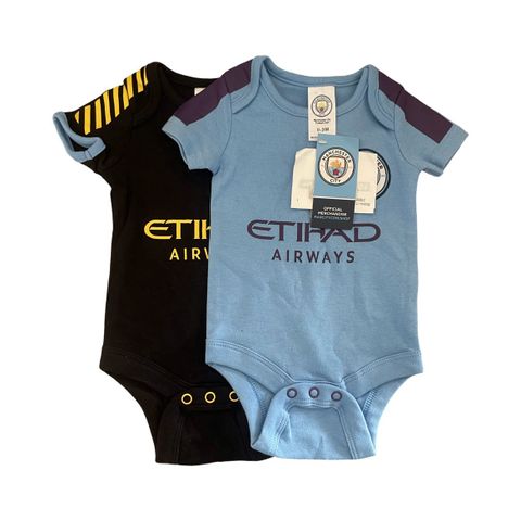 Manchester City baby bodyer (0-3mnd)