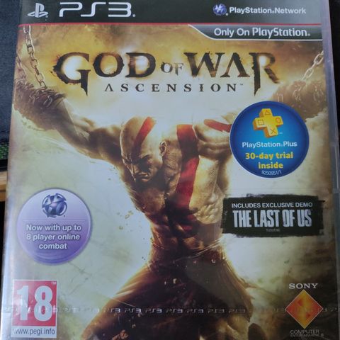 God of war ascension PS3 forseglet sealed