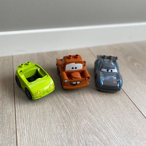 Duplo Lego biler fra Lynet Mcqueen filmene