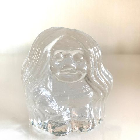 Vintage krystall glass troll