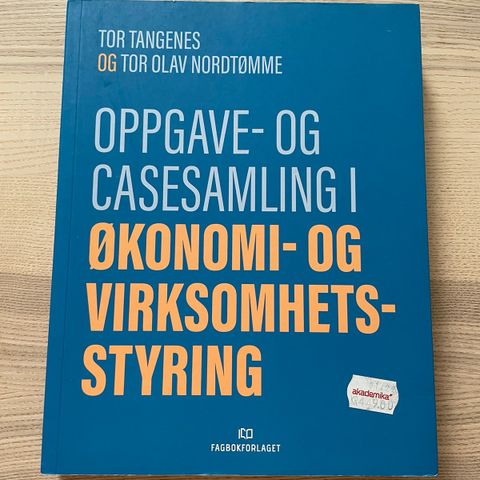 Oppgave- og Casesamling i Økonomi- og Virksomhets-styring