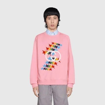 Gucci Fw21 Rainbow Stars Crewneck Sweatshirt