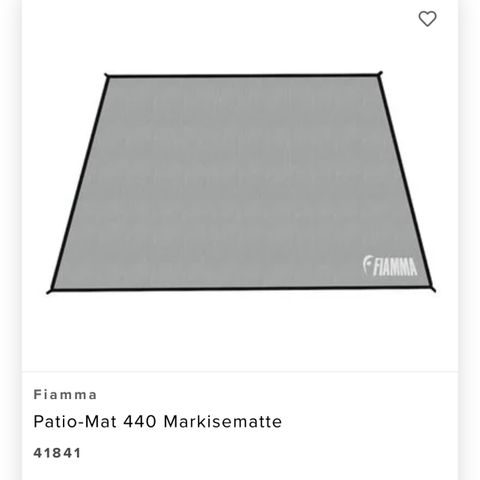 Fiamma 440 teltmatte/patio mat