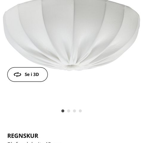 Lampe plafond IKEA Regnskur